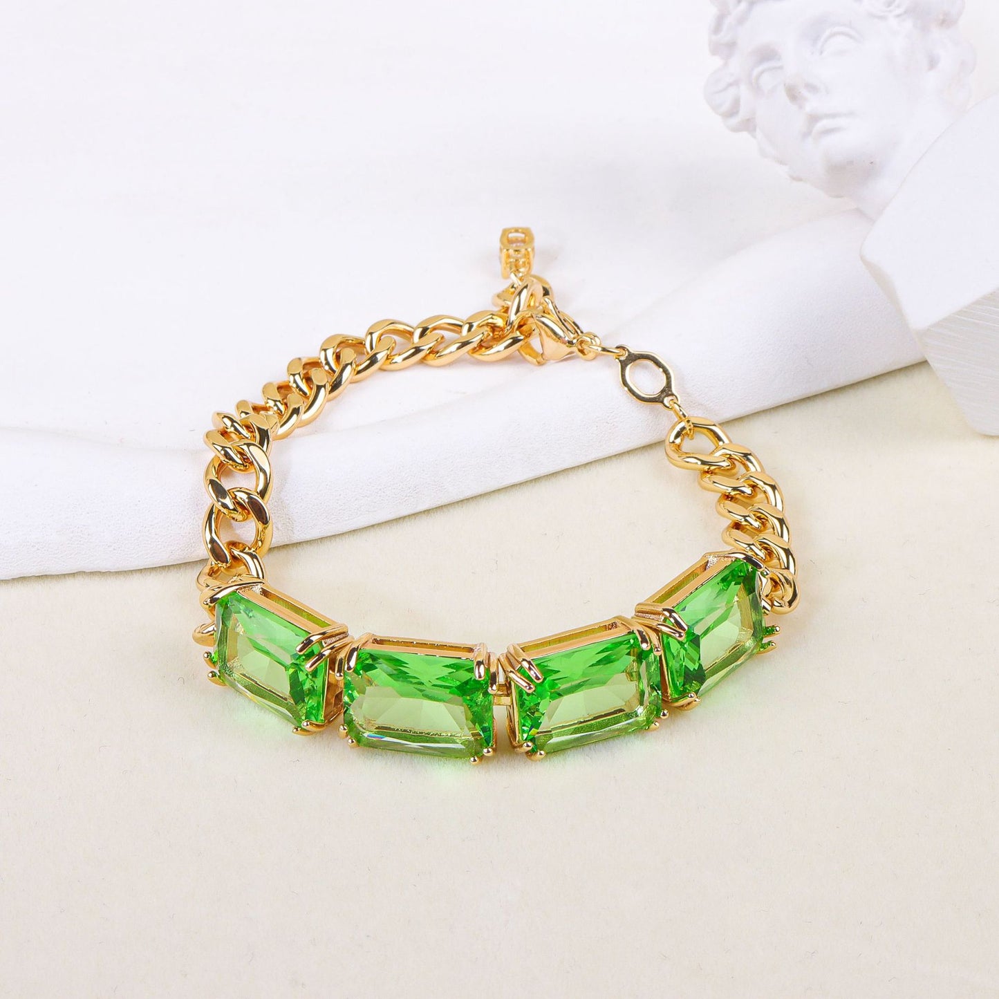 Geometric square jewelry set