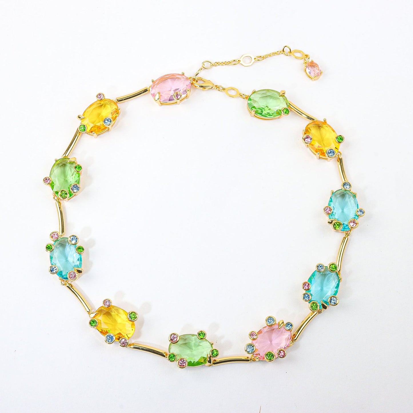 Crystal Flower Jewelry Set