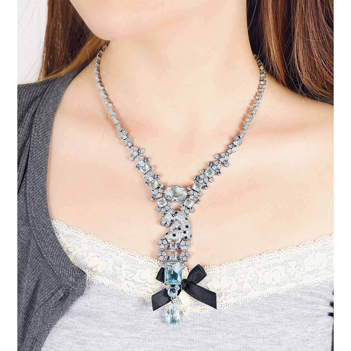 Leopard Design High-Style Necklace Jewelry