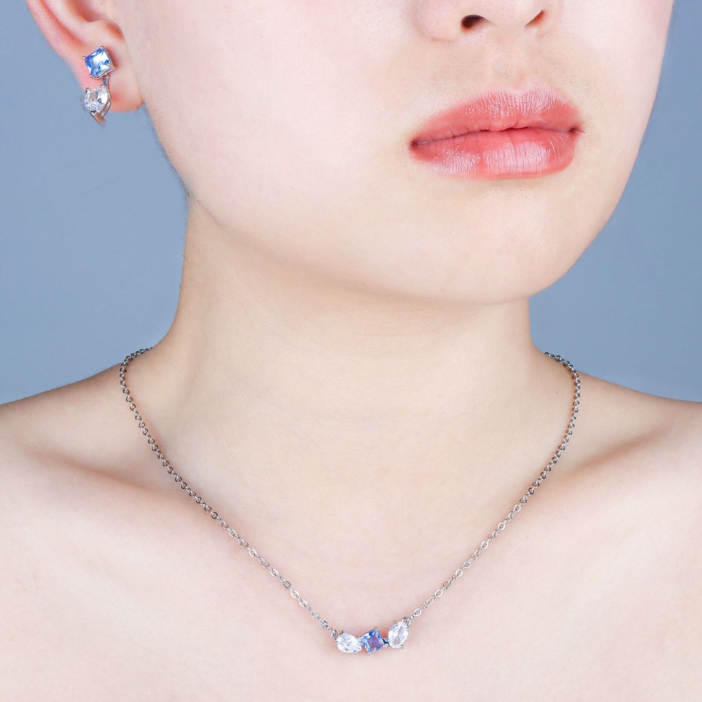 Fashion droplet-shaped jewelry set