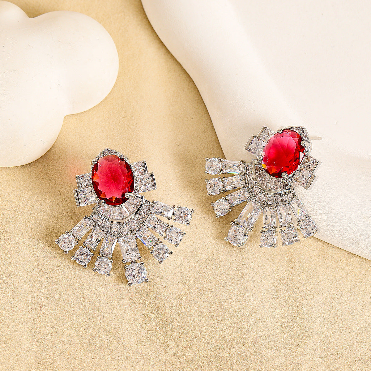 Luxury Minimalist Fan-shaped Earrings