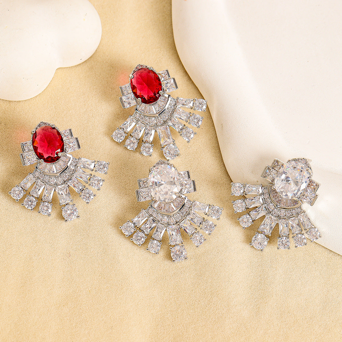 Luxury Minimalist Fan-shaped Earrings