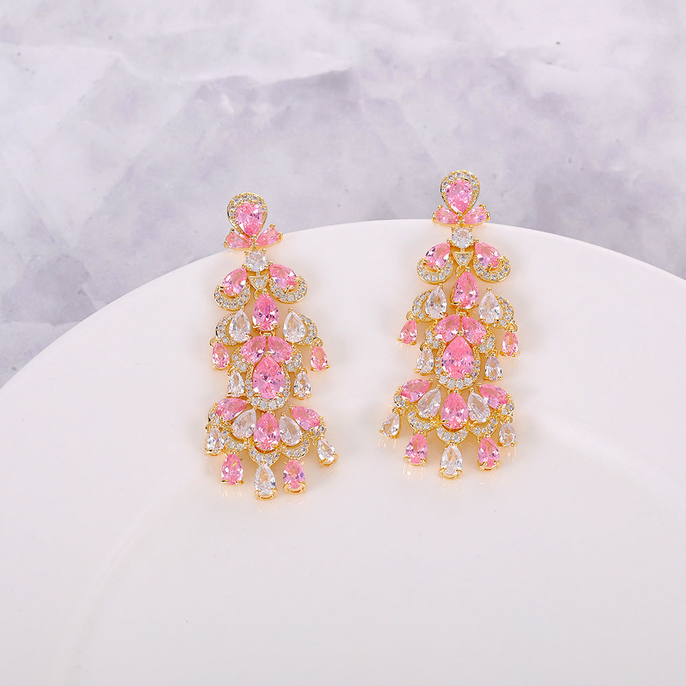 New full-diamond earrings