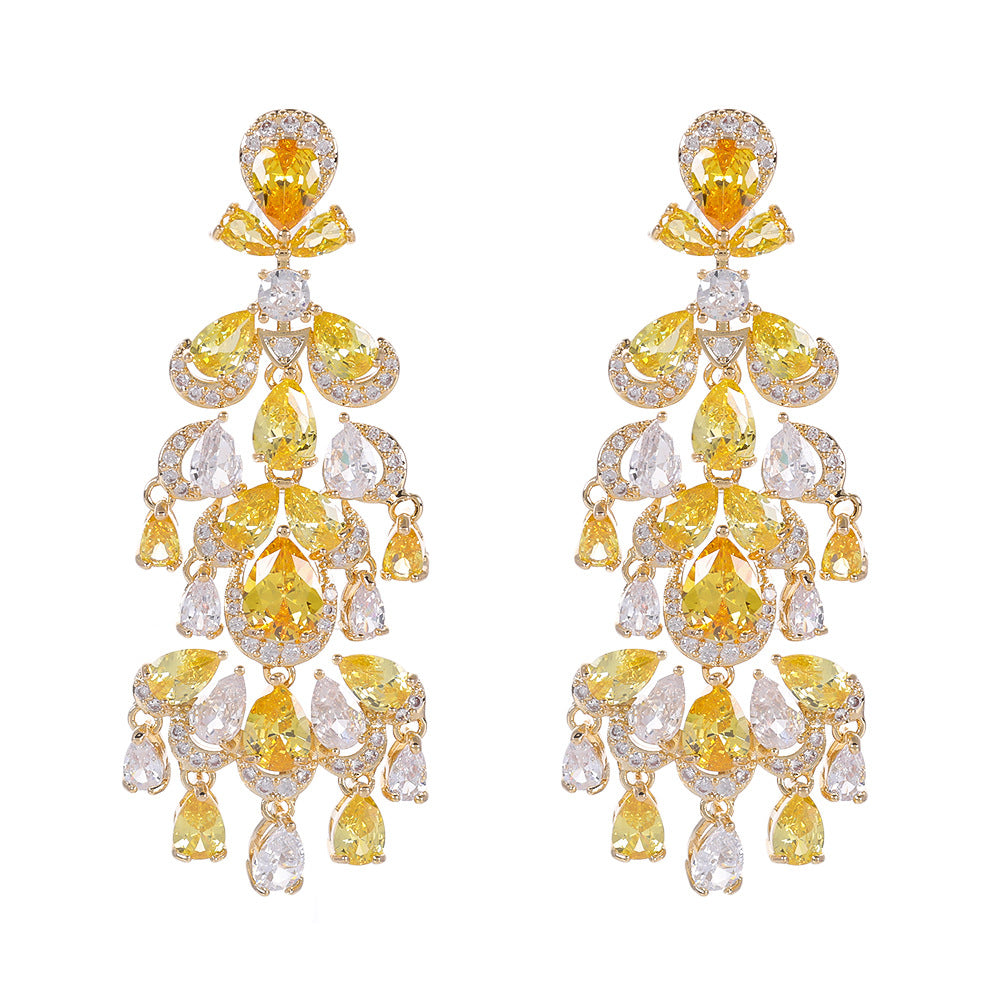 New full-diamond earrings