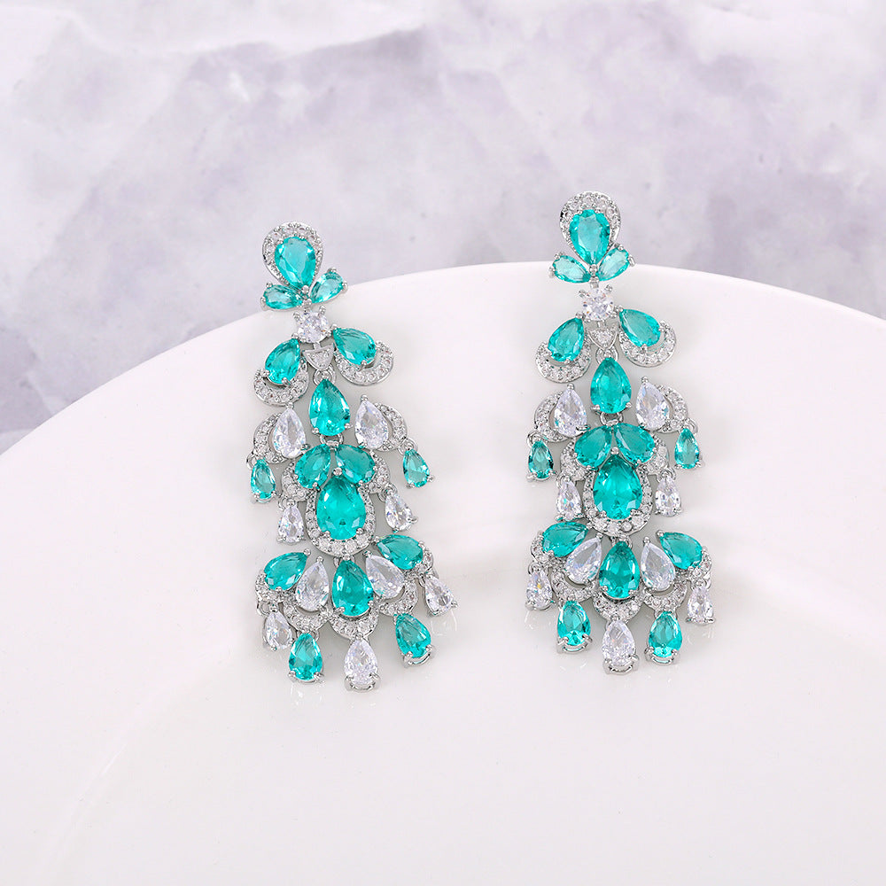 New full-diamond earrings