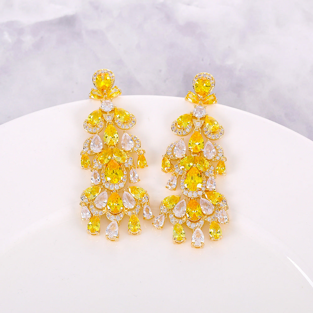 New full-diamond earrings