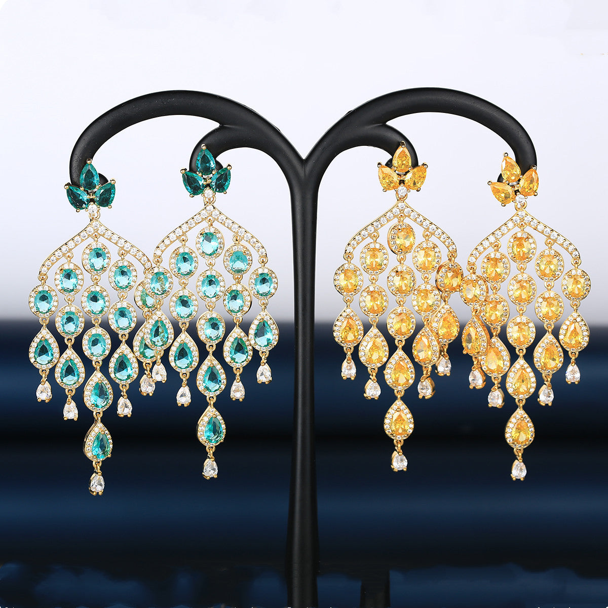 Floral-shaped earrings