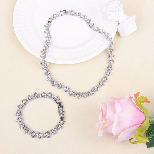 Luxury-Style Heart-shaped Jewelry Set