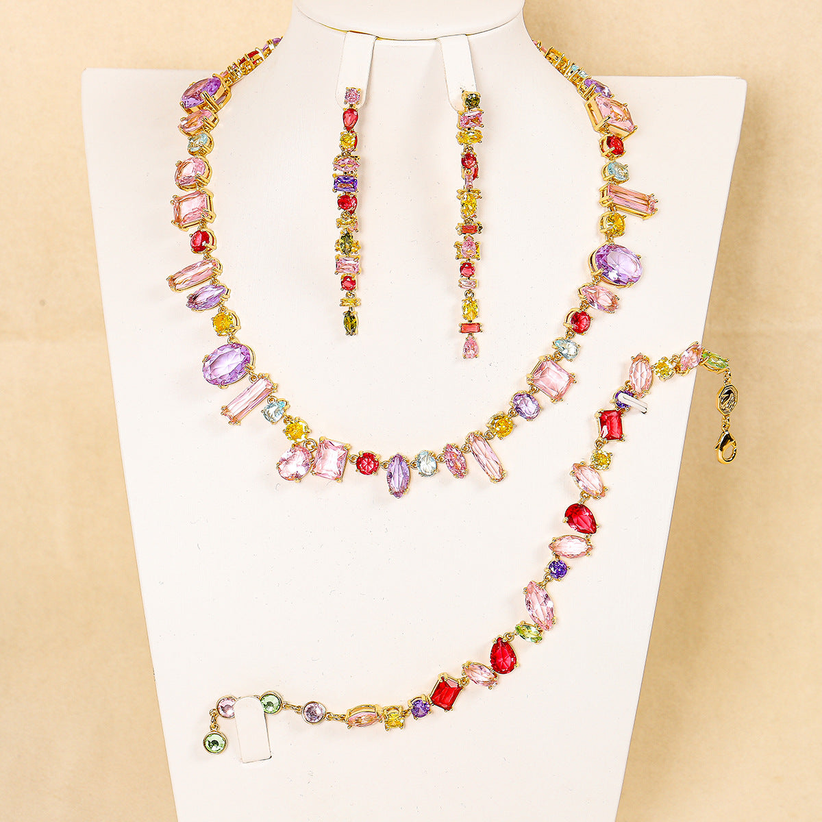 Luxury-Style Micro-set Zirconia Jewelry Set