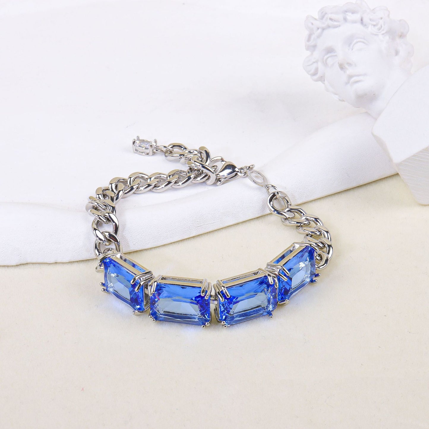 Geometric square jewelry set