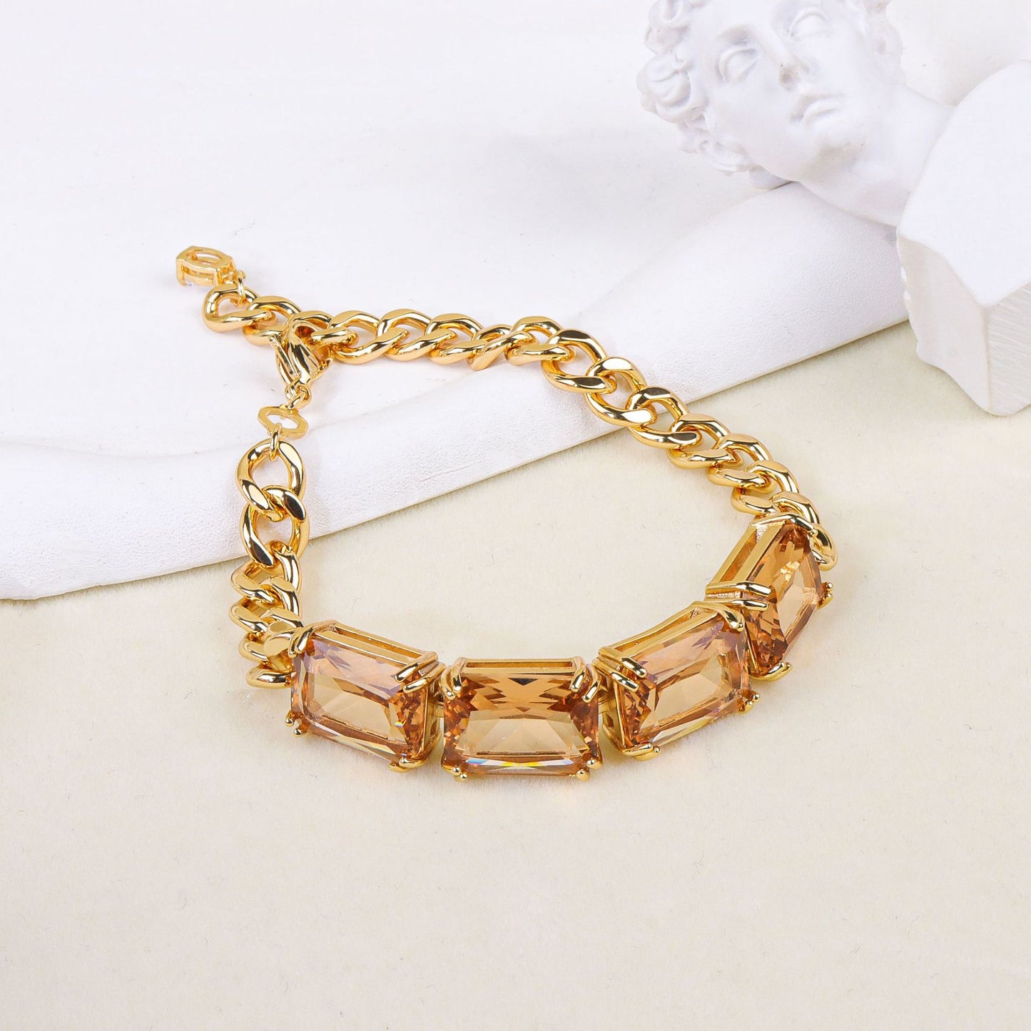 Geometric square jewelry set