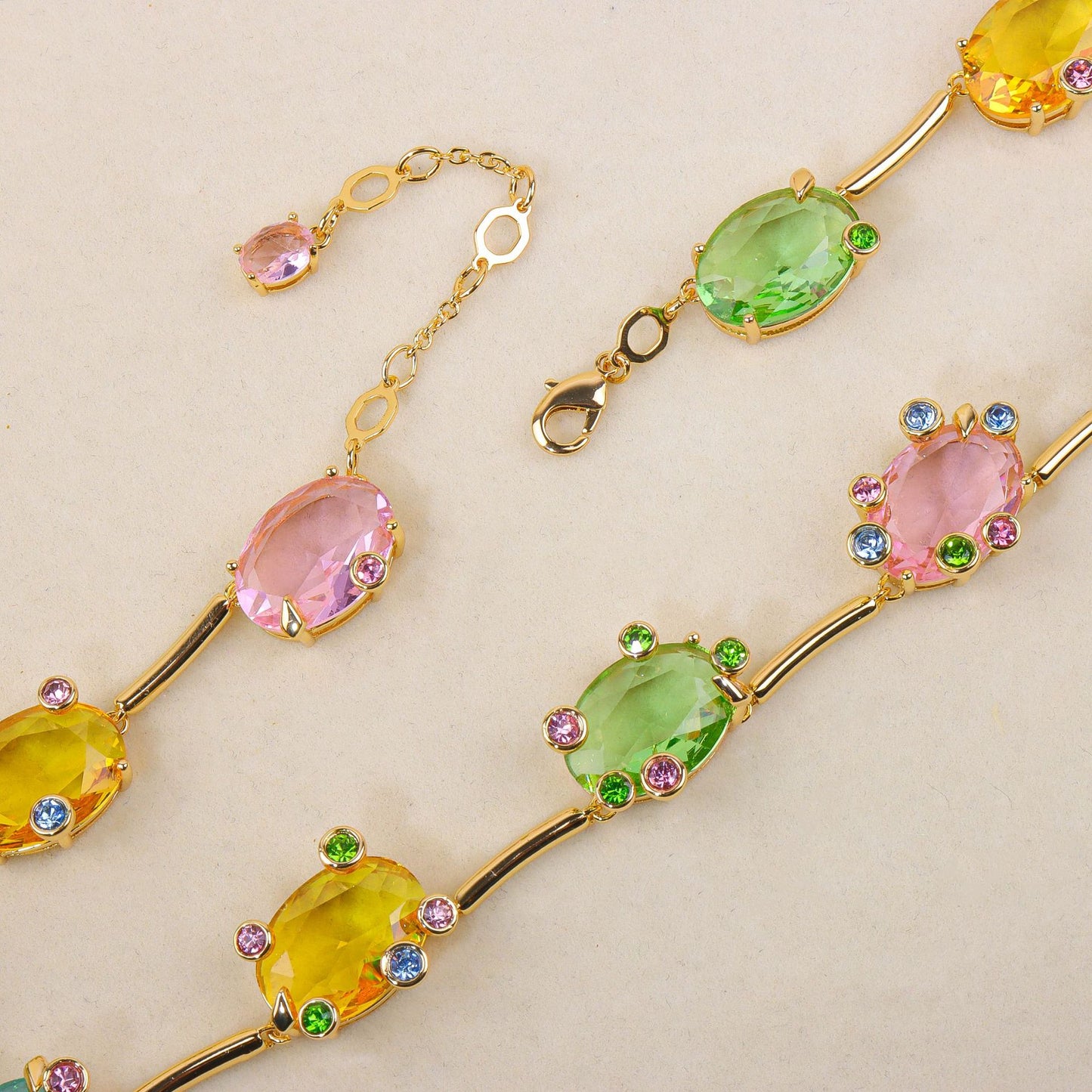 Crystal Flower Jewelry Set