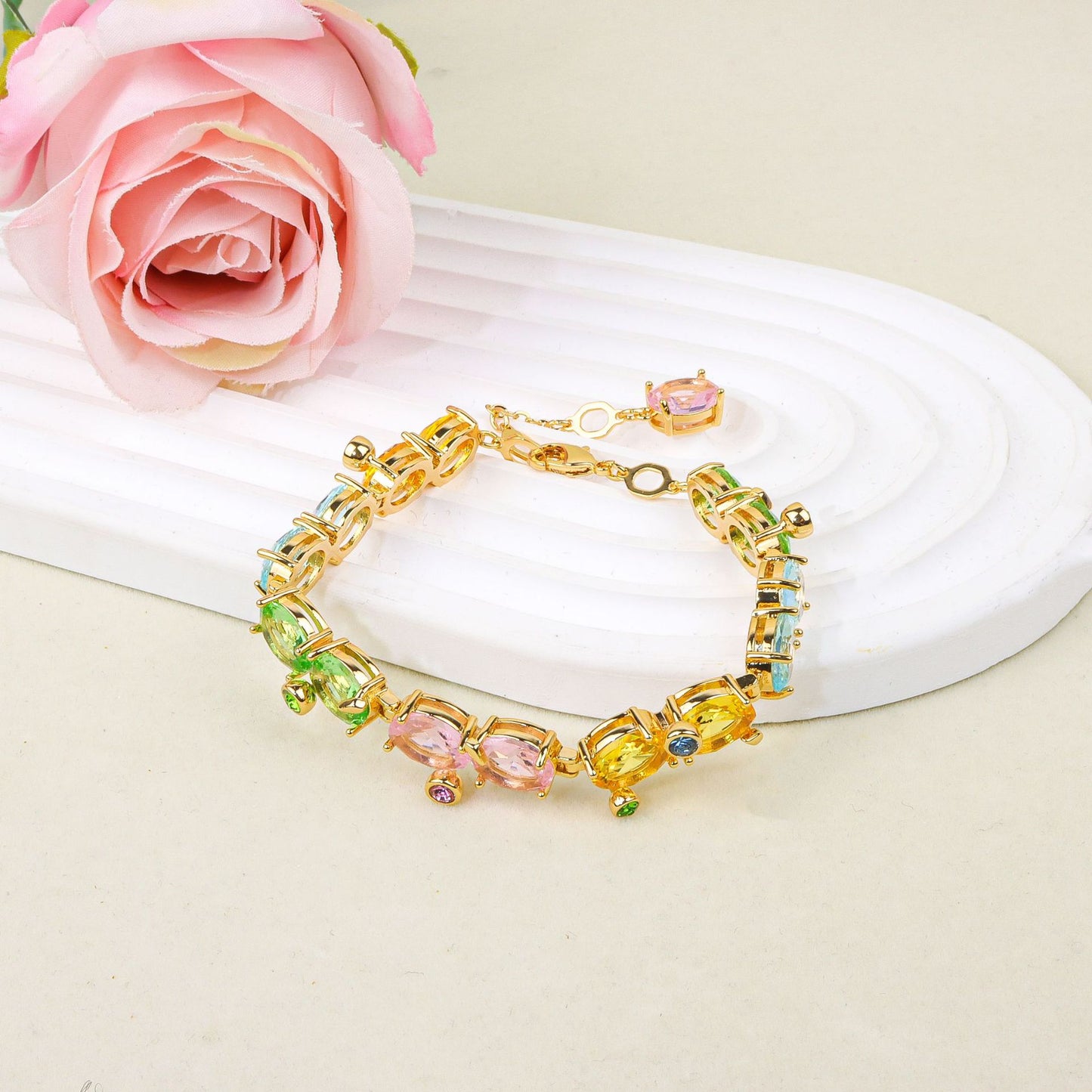 Colored zircon jewelry set