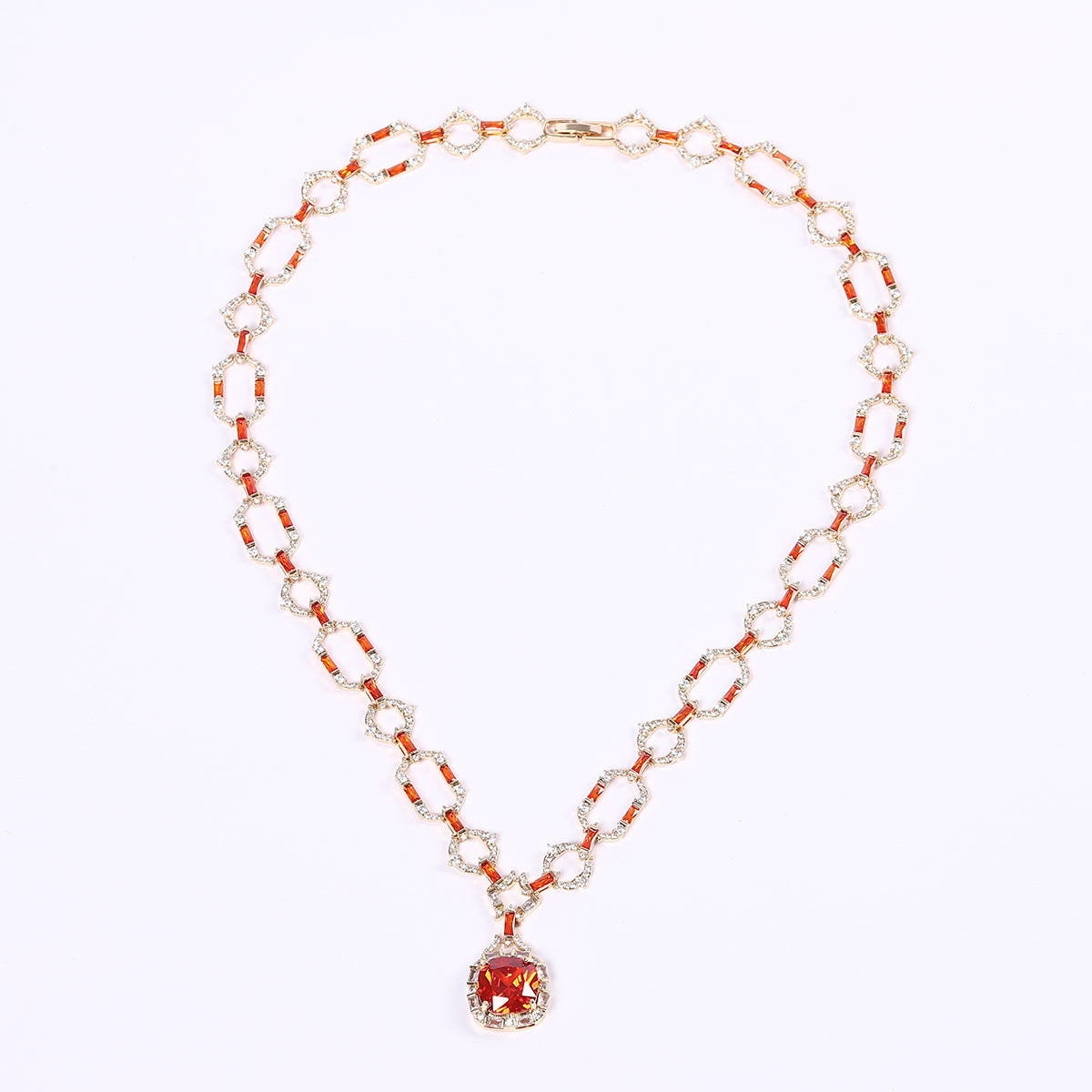 Micro-set zirconia necklace