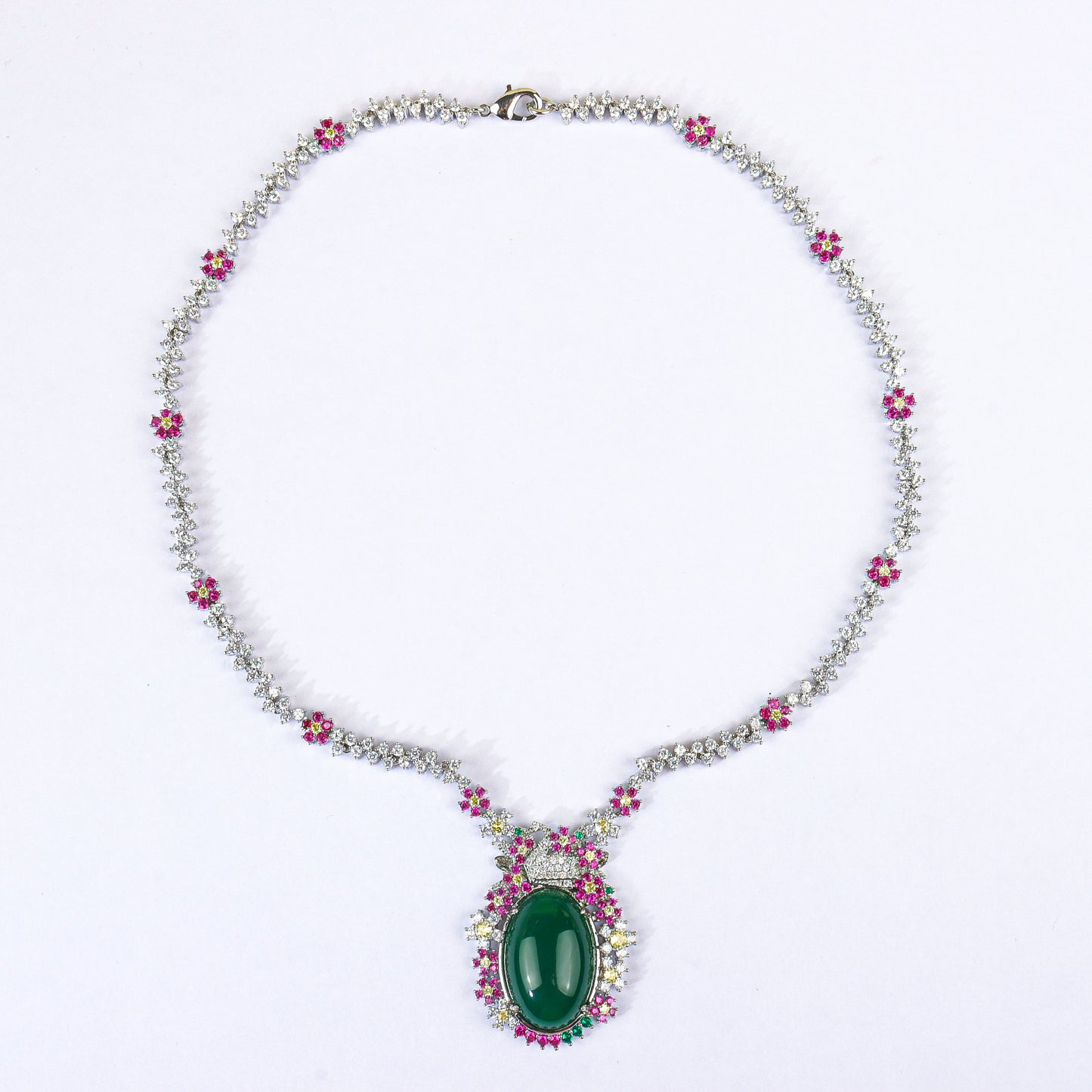 Green tourmaline jewelry set