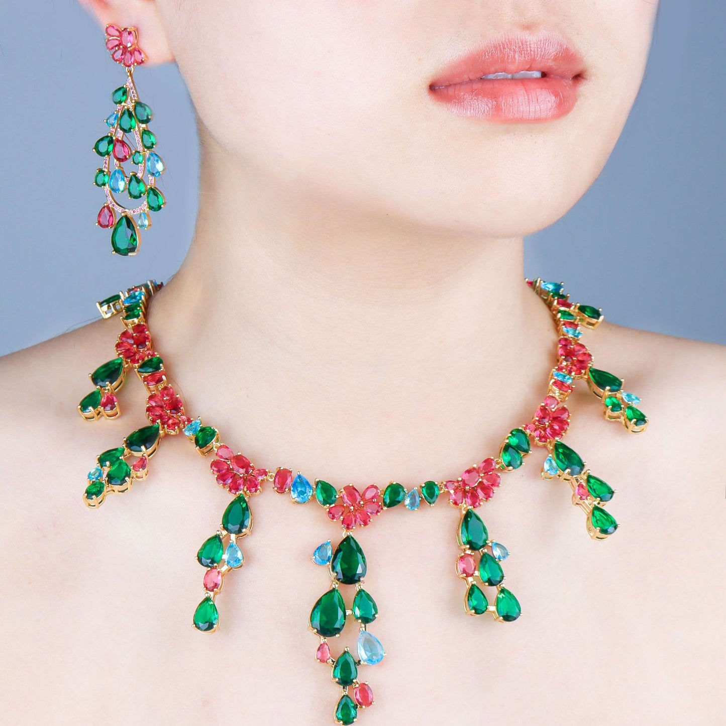 Luxurious Ultra-Shimmer Zirconia Jewelry Set