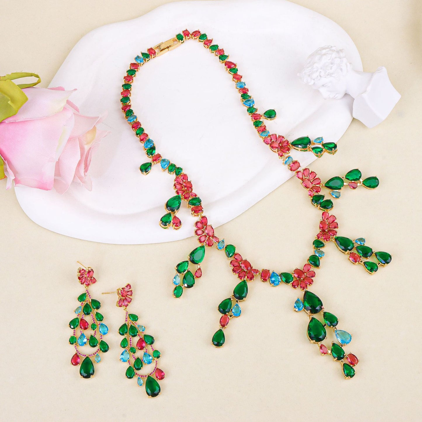 Luxurious Ultra-Shimmer Zirconia Jewelry Set