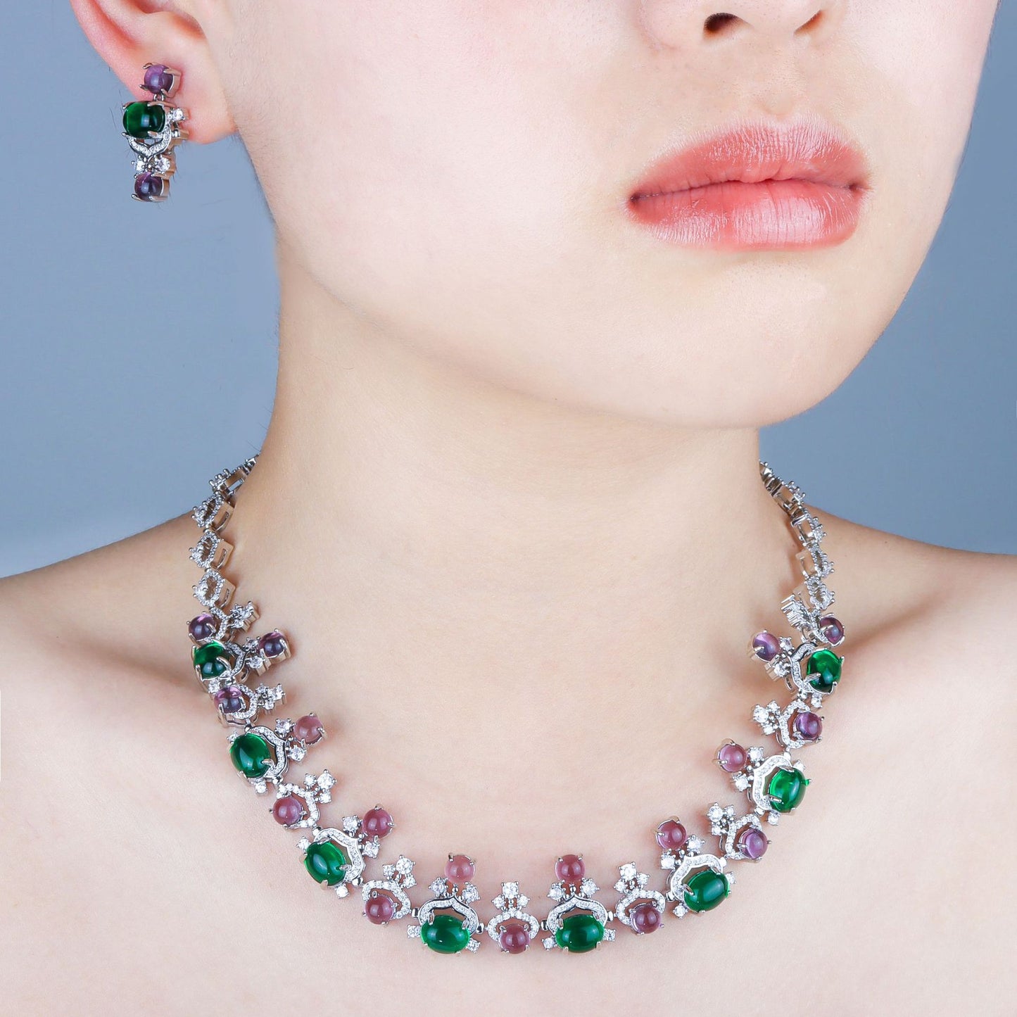 Set with diamonds jewelry set