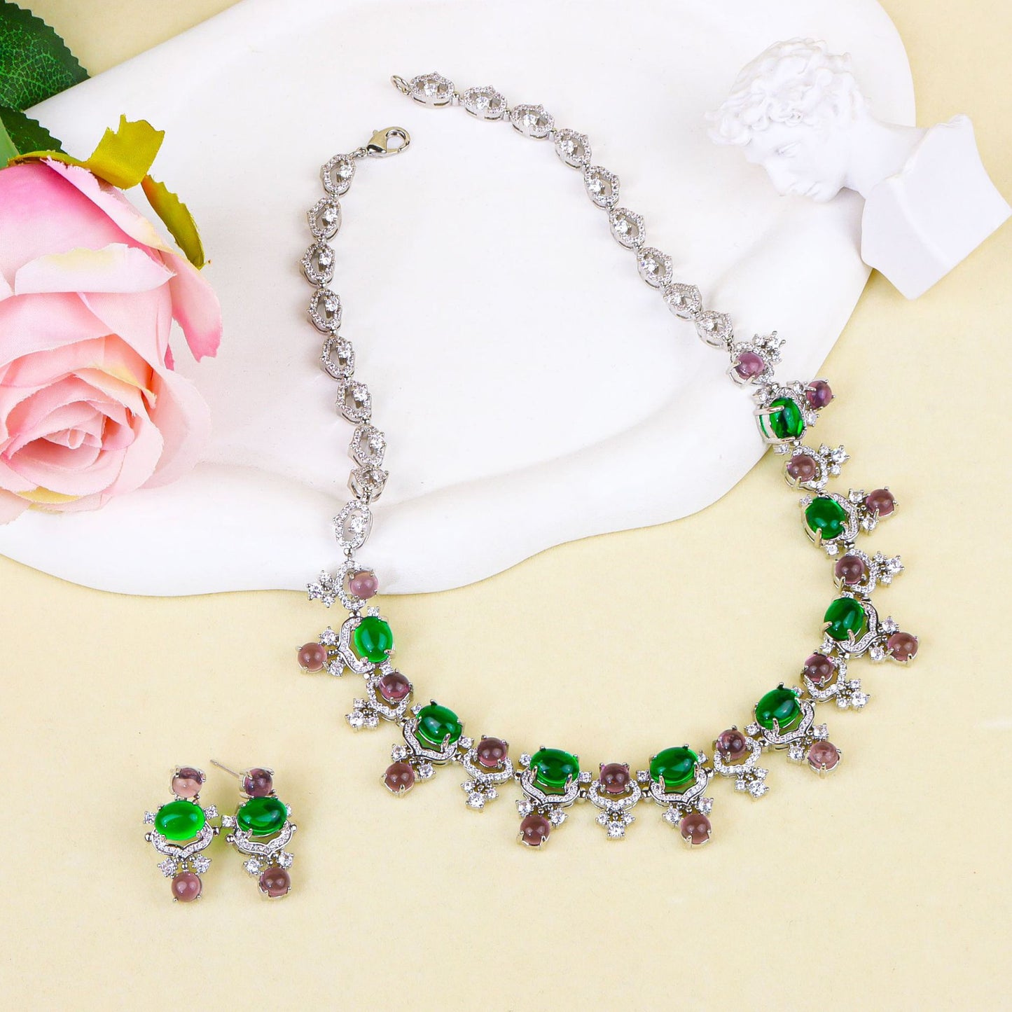 Set with diamonds jewelry set