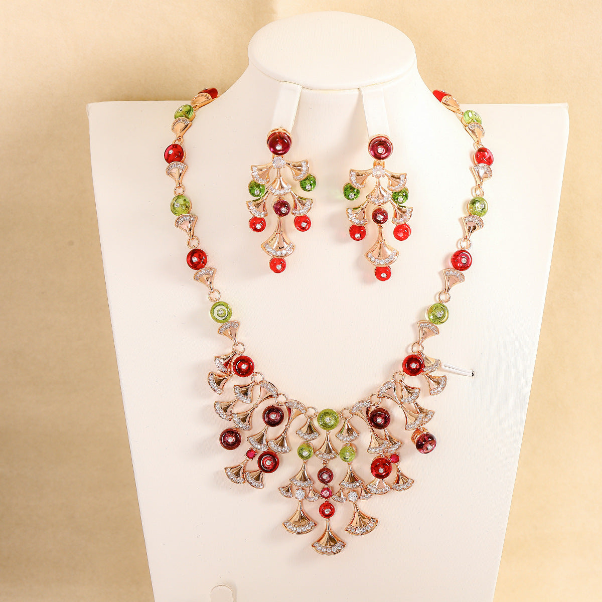 Luxury-Style Micro-set Zirconia Jewelry Set