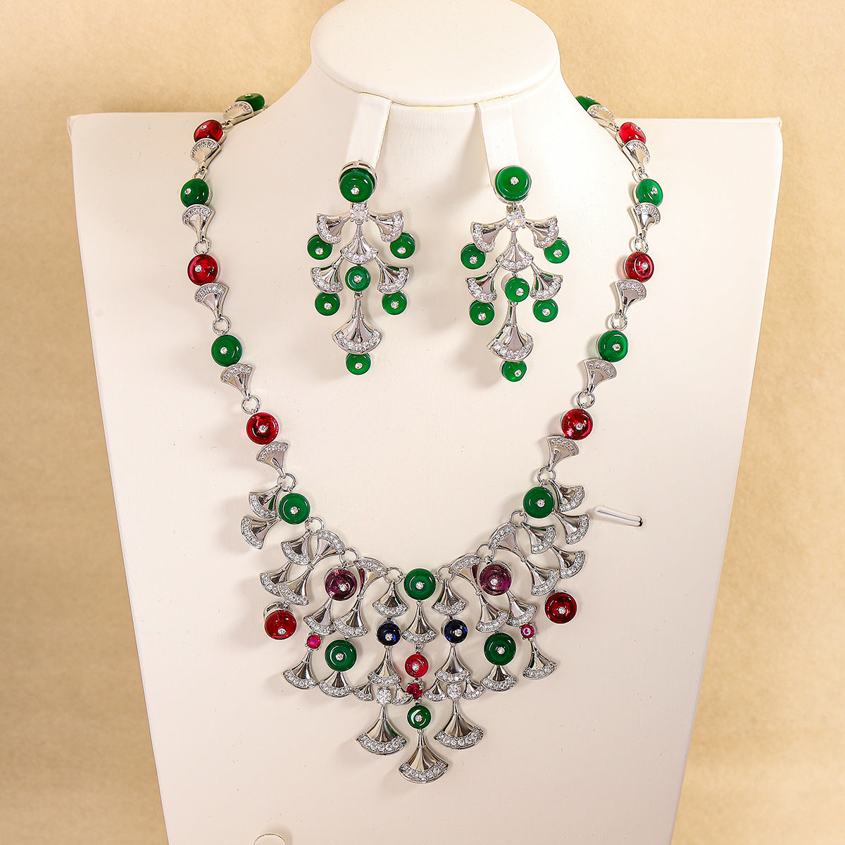 Luxury-Style Micro-set Zirconia Jewelry Set