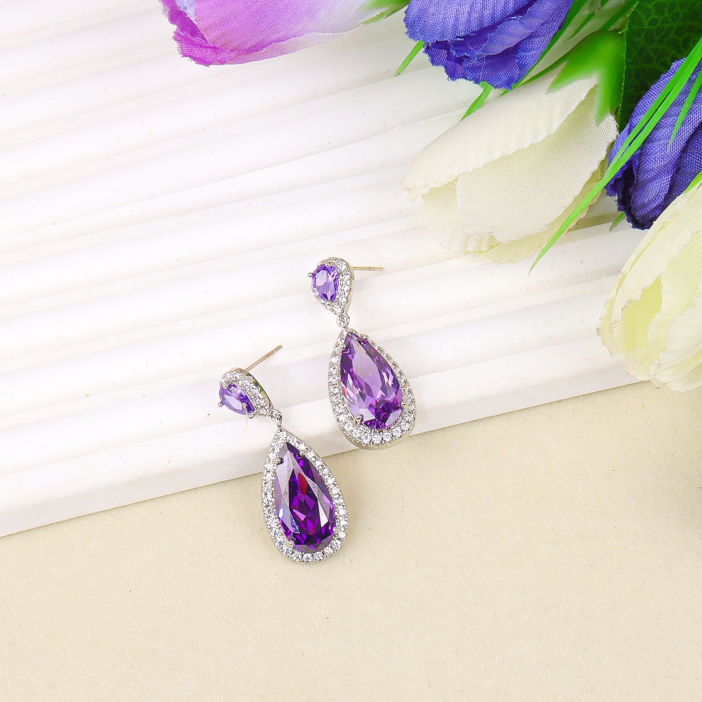 Fashion droplet-shaped jewelry set