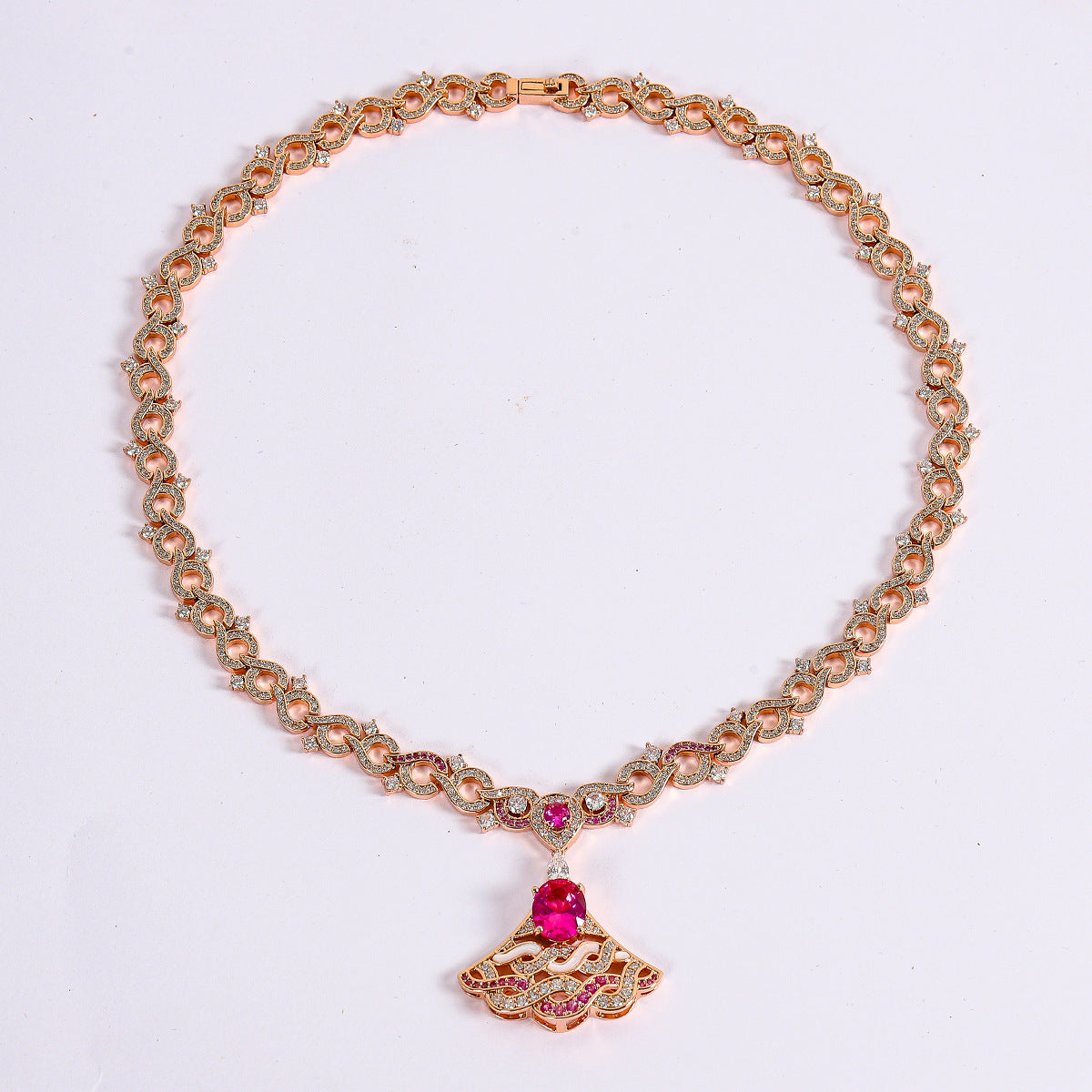 Luxury-Style Fan-Shaped Jewelry Set