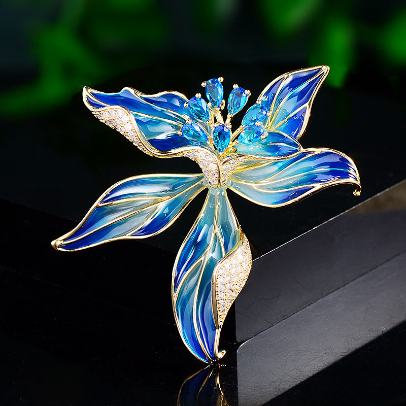 Orchid Brooch