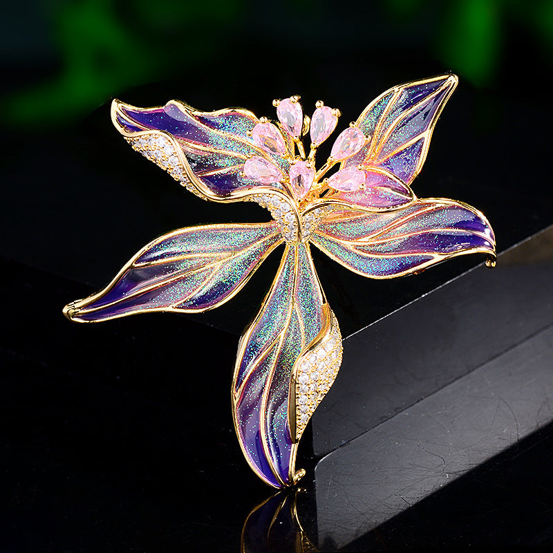 Orchid Brooch