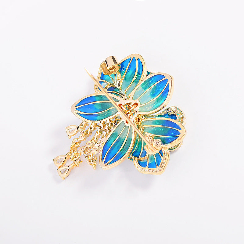 Peony Flower Brooch