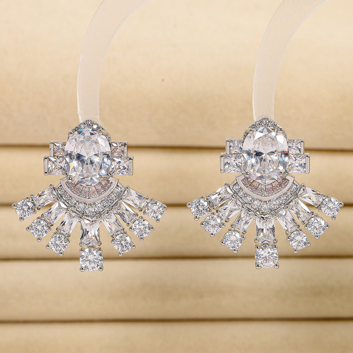 Luxury Minimalist Fan-shaped Earrings