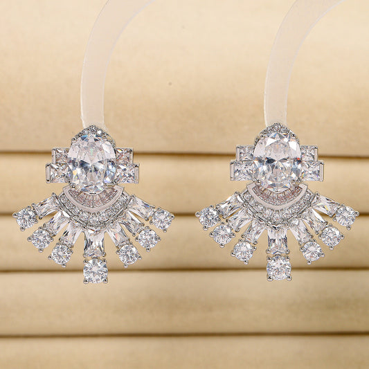 Luxury Minimalist Fan-shaped Earrings