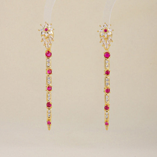 Long fringed earrings