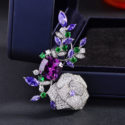 Fashion Peony Brooch