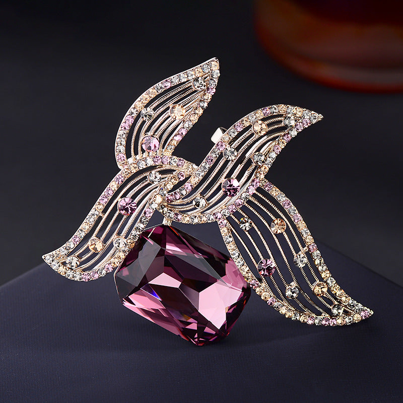 Crystal Brooch