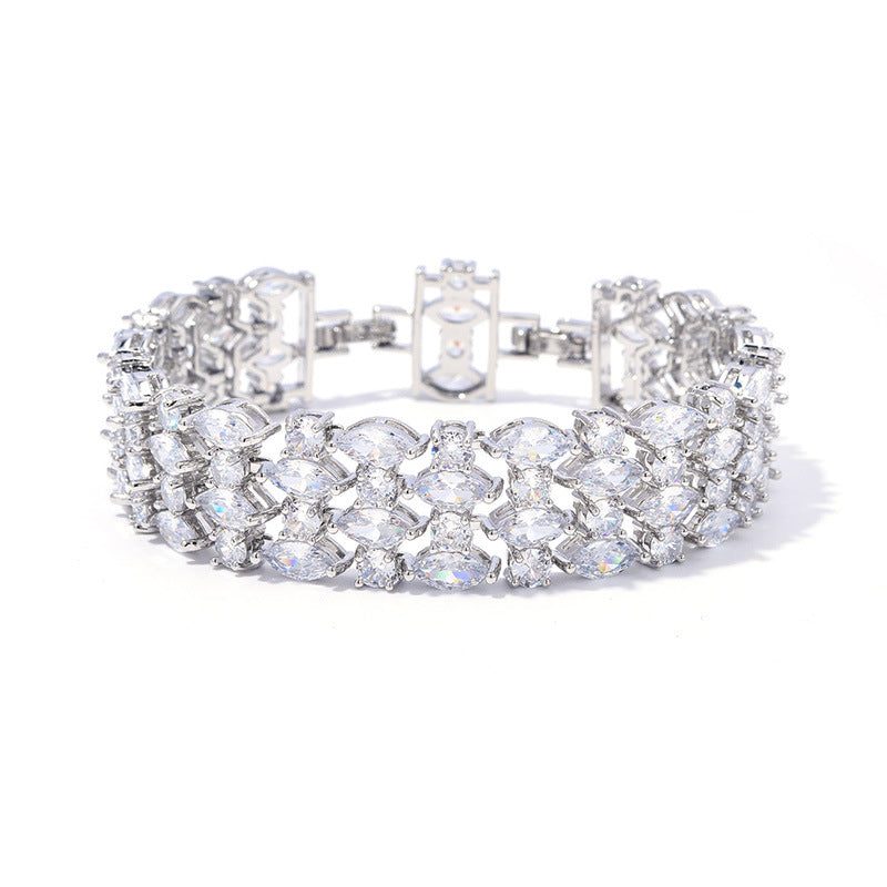 Best-selling crystal zirconia ladies' bracelet