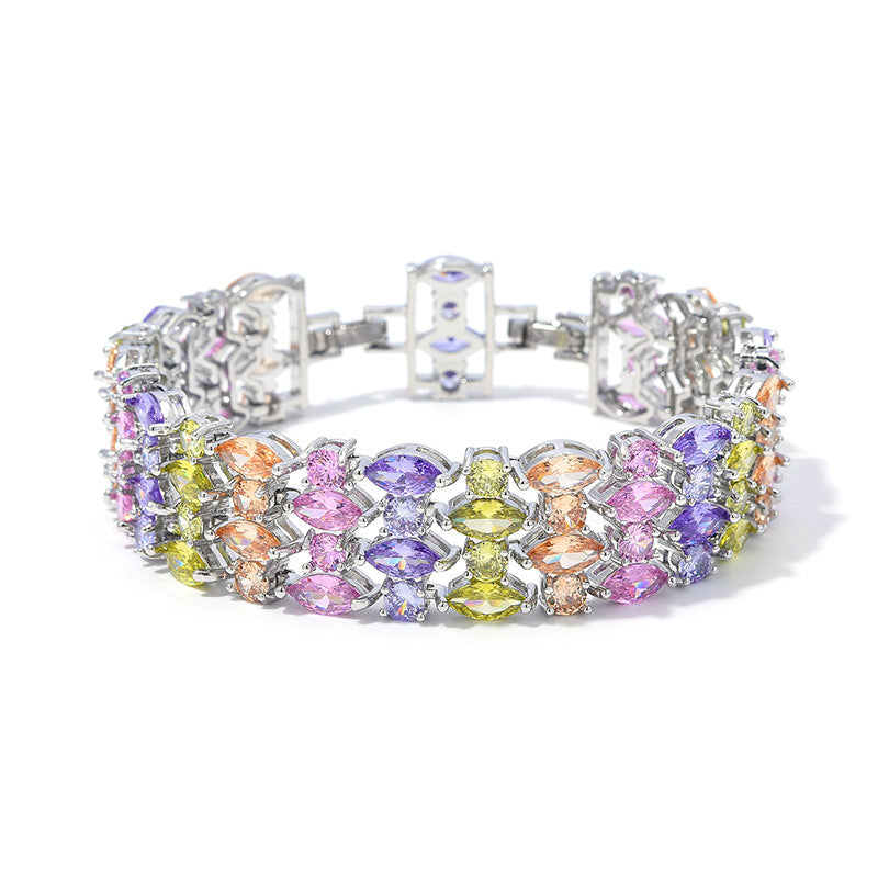 Best-selling crystal zirconia ladies' bracelet