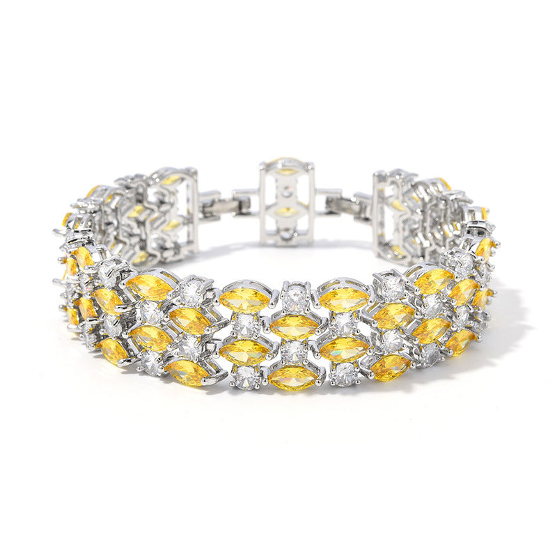 Best-selling crystal zirconia ladies' bracelet