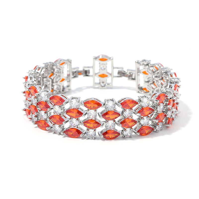 Best-selling crystal zirconia ladies' bracelet