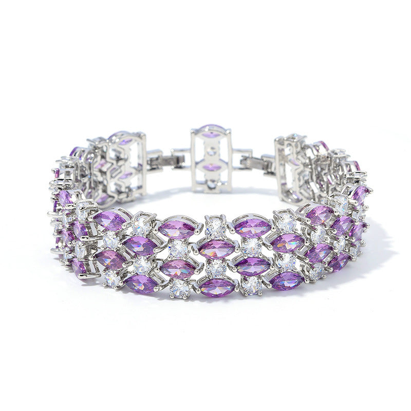 Best-selling crystal zirconia ladies' bracelet