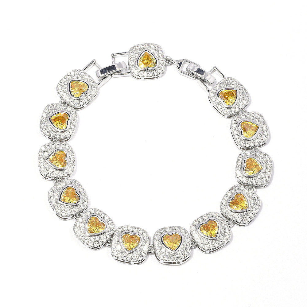 Love-shaped Zircon Necklace