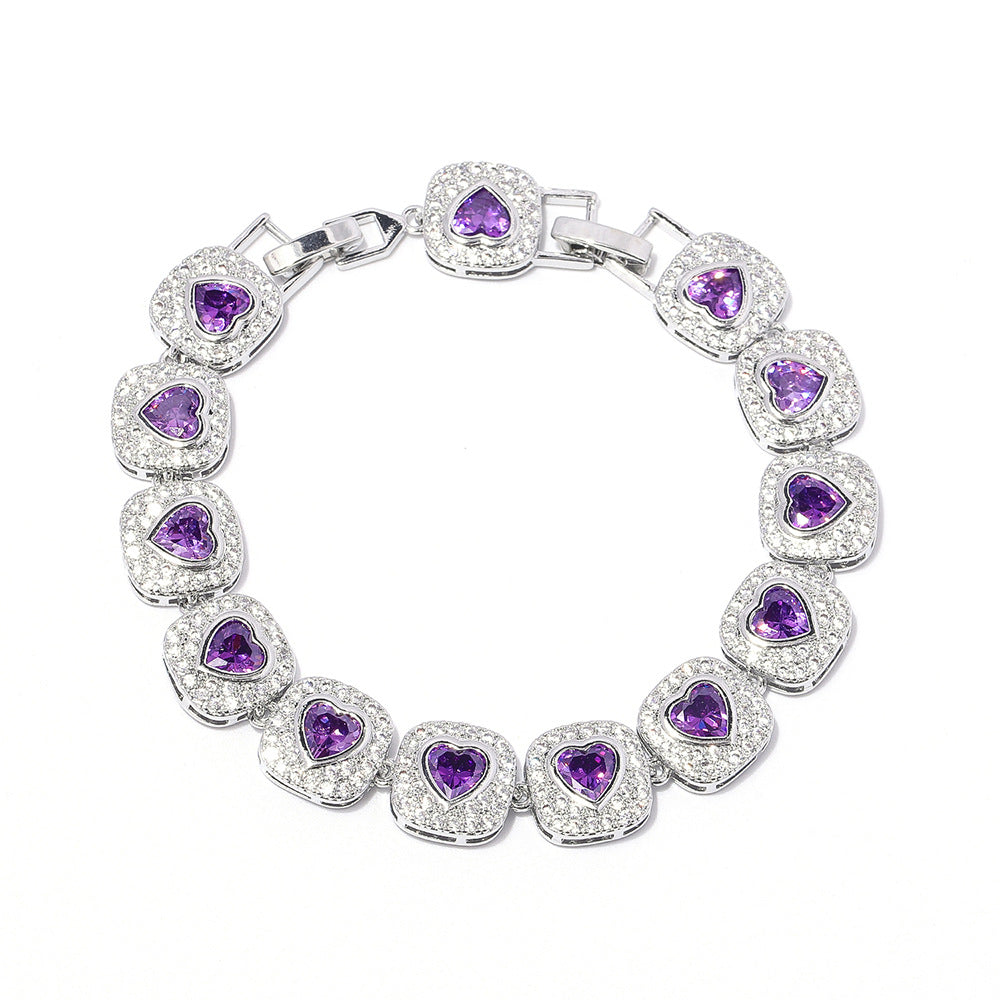 Love-shaped Zircon Necklace