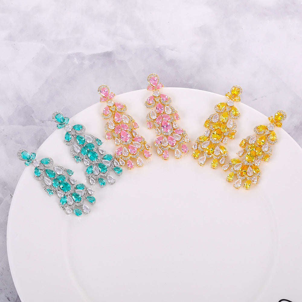 New full-diamond earrings