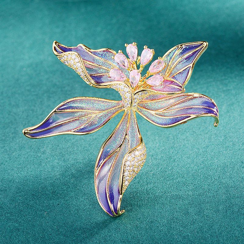 Orchid Brooch