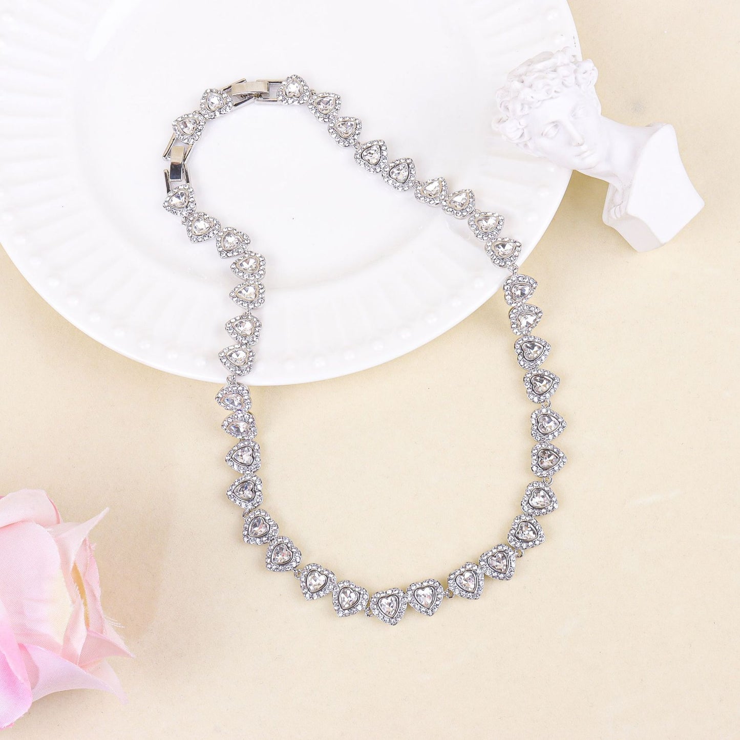 Luxury-Style Heart-shaped Jewelry Set